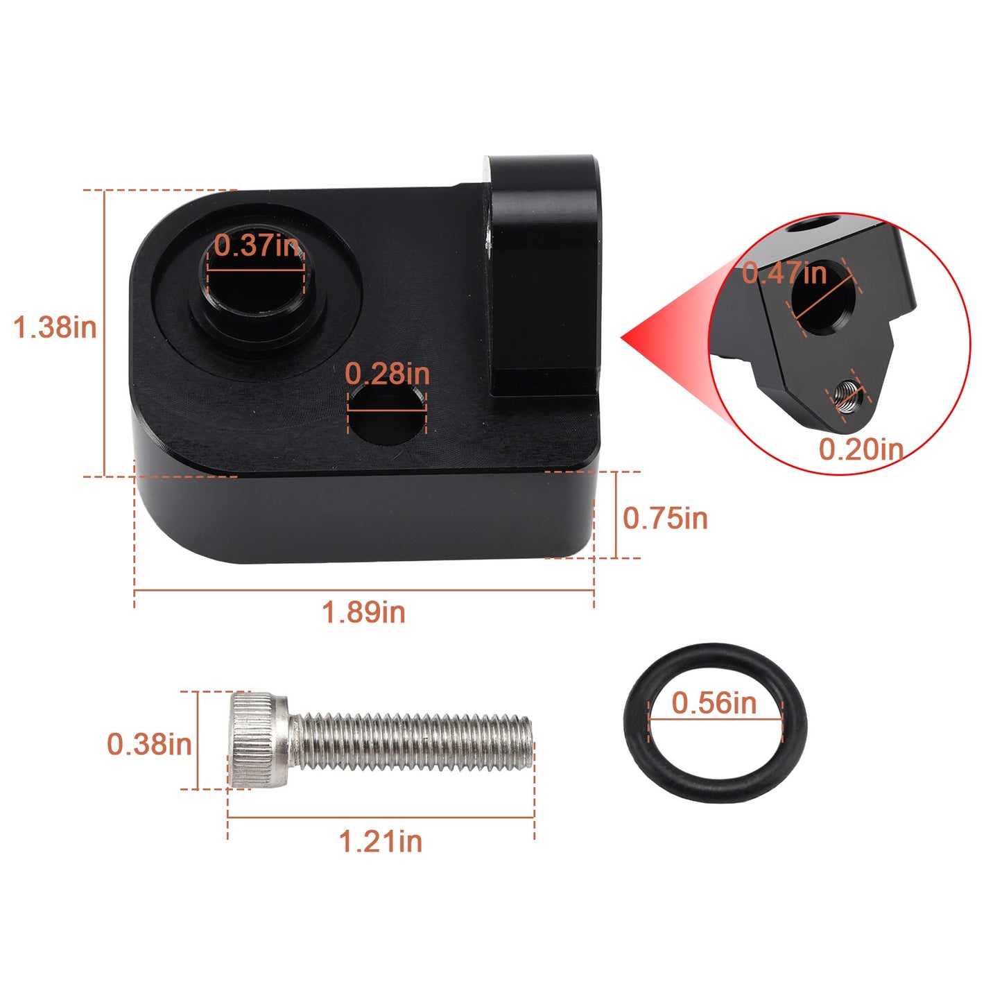 Temperature Air Intake Sensor Spacer Kit For 2017-2024 Chevy GM 6.6L Diesel US.