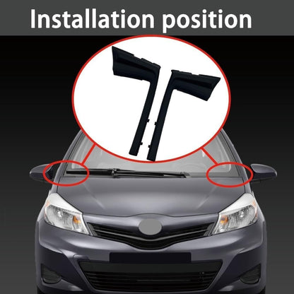 For 2012-2015 Toyota Yaris Front Pair Windshield Wiper Side Cowl Extension Cover