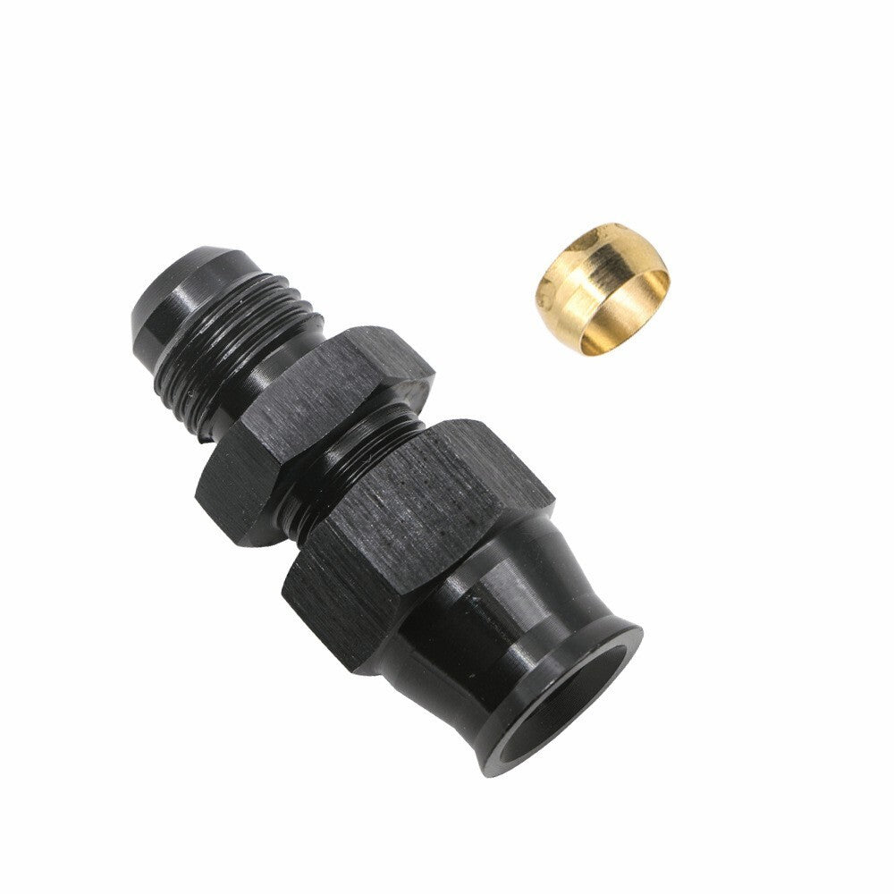 6AN Male to 5/16" Hardline Compression Fitting Adapter Aluminum 2Pcs