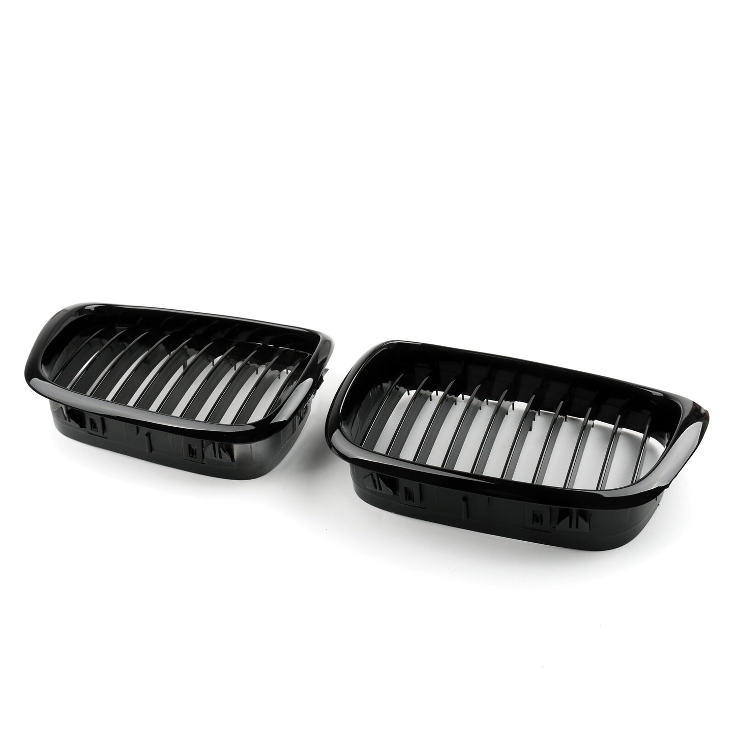 Front Fence Grill Grille Gloss Black For BMW 5-Series E39 2001 2002 2003 2004