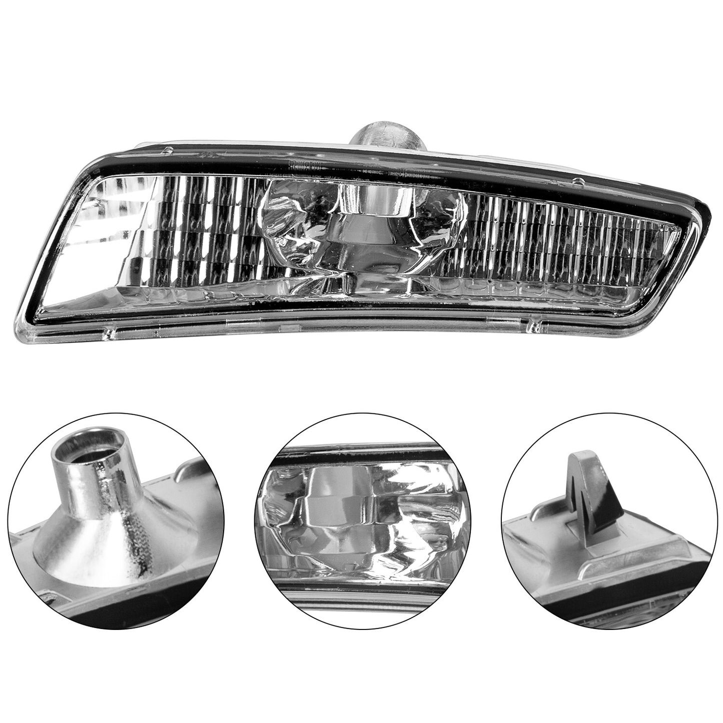 Solid Spare Clear Front Fender Side Markers Lights Housing For Pontiac G8 GT GXP 2008 2009