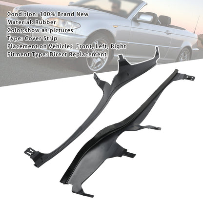 L+R Pair Upper Headlight Cover Strip Set Für BMW 3 E46 COUPE CABRIO LCI