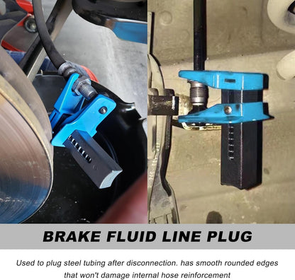 Car Brake Nozzle Clamp Kit Leakproof Oil Pipe Plug Tool Banjo 3/8" 5/16" 1/2"