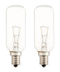 Solid Spare (2) Broan Nutone 40W Hood Vent Light Bulb SB02300264 AP5610225 1373112