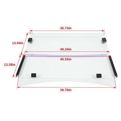 Solid Spare For EZGO TXT 2014+ Clear Fold Down Golf Cart Windshield Windscreen