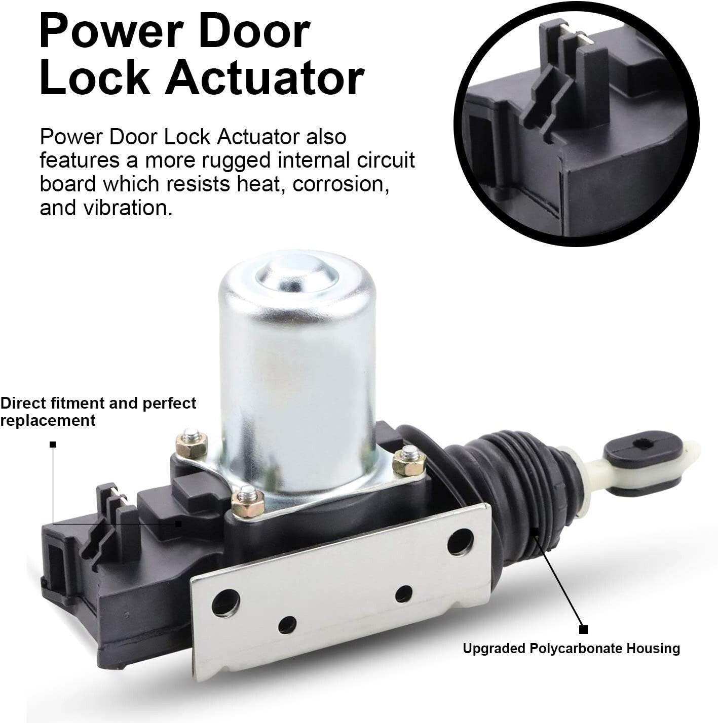 2x Power Door Lock Actuator Latch w/ Bracket for Chevrolet GMC Cadillac Pickup