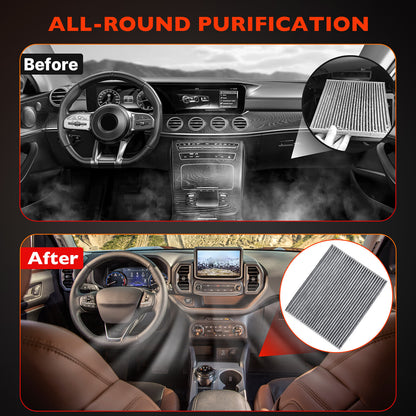 2X Cabin Engine Air Filter For 2021-25 Ford Bronco 2.3L 2.7L CF12772 MB3G-9601AA
