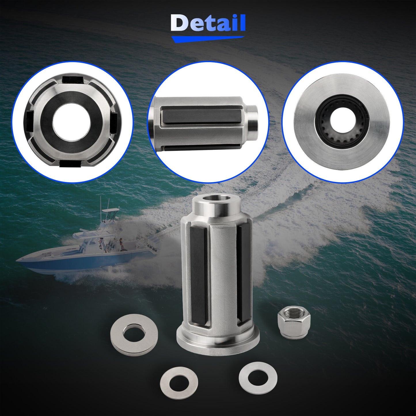 Heavy Duty 1.25 Prop Shaft Hub Kit For Mercury Marine Racing 8M0183487 840389K06