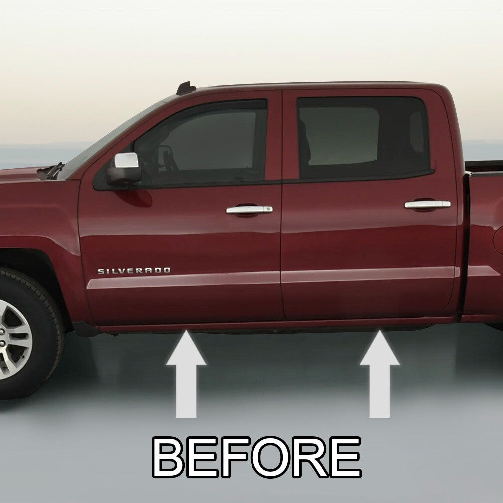 CHROME SIDE DOOR TRIM ROCKER PANEL MOLDING PACKAGE For CHEVY SILVERADO 14-19