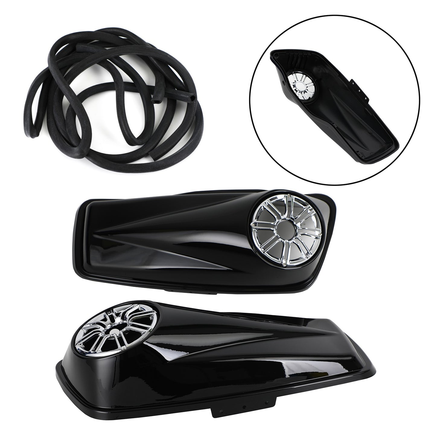 Speaker Lids For Harley Touring Street Electra Glide Hard Saddlebag 6.5" 2014-21