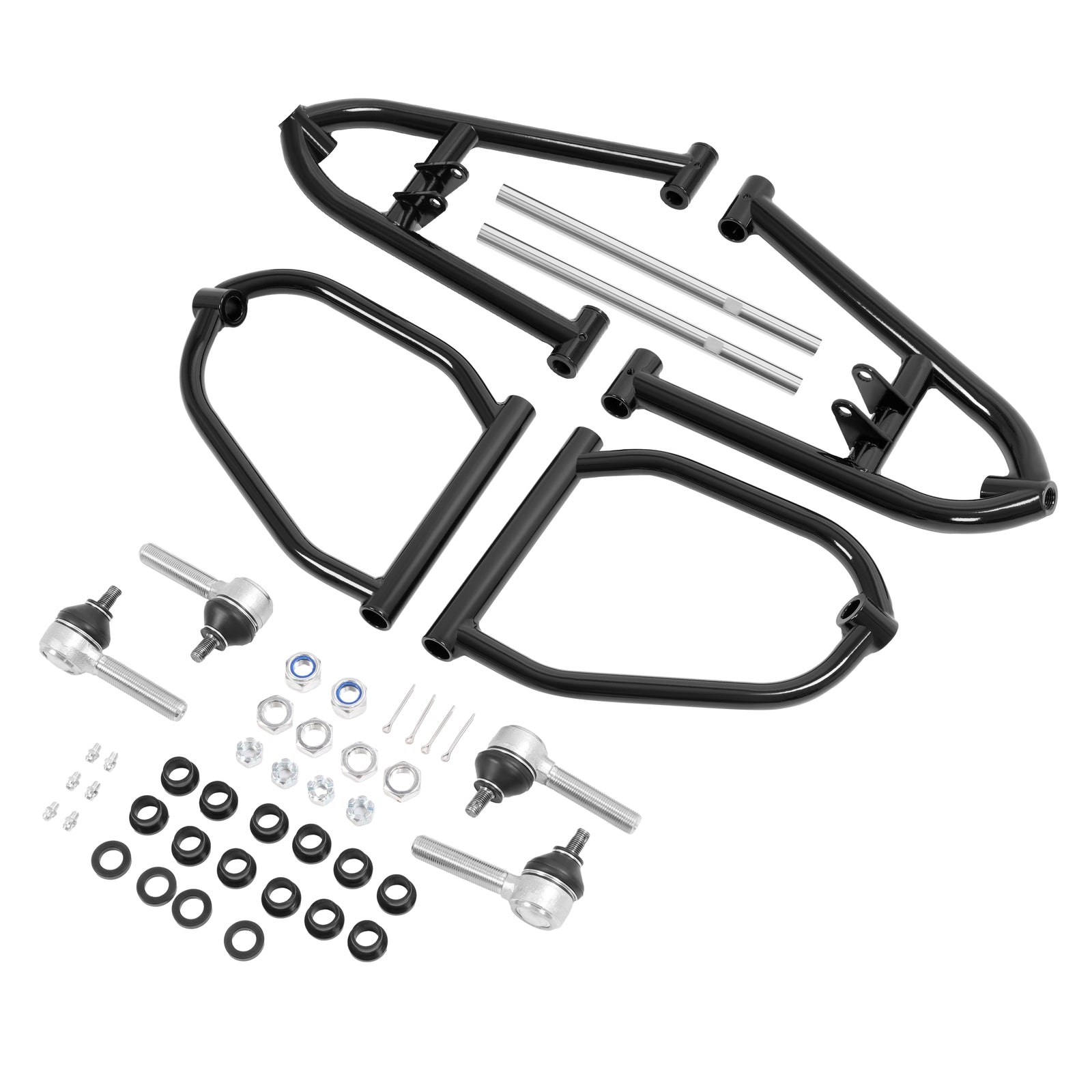 Solid Spare Black Front Extended A-Arm For Yamaha Raptor 250 YFM250R 2008-13 Powder Coated