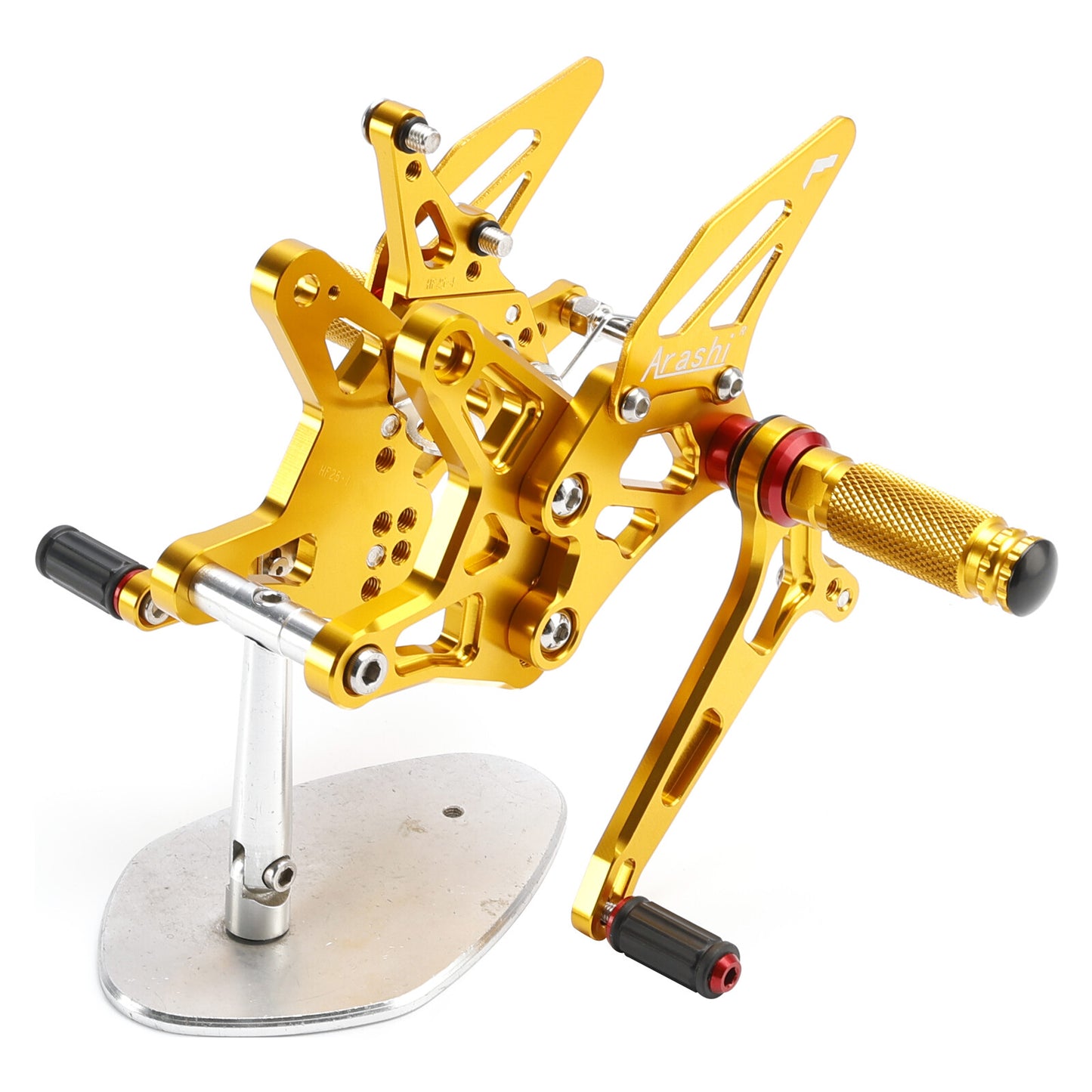 CNC Aluminum Rearsets Footpegs Gold Fits Kawasaki Ninja ZX6R ZX636 2024-25