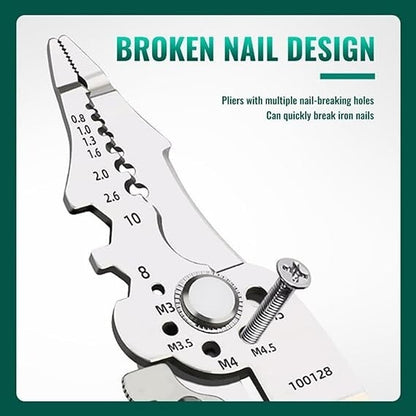 Multifunctional Adjustable Wire Stripper Cutter Crimper Terminal Tools Pliers US