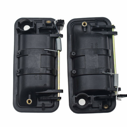 Black Front Exterior Outside Door Handle Pair Set of 2 NEW for GM Pickup Truck