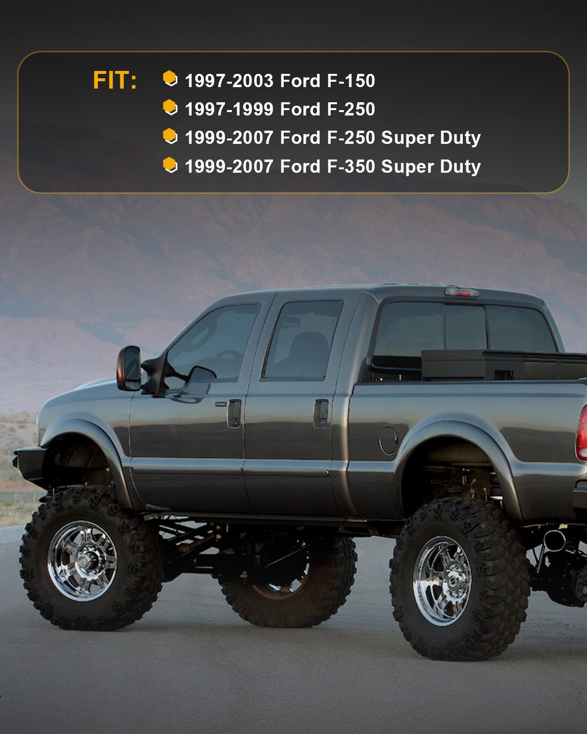 Complete Tailgate Handle Bezel Lock Set For 97-07 Ford F150 F250 F350 Super Duty
