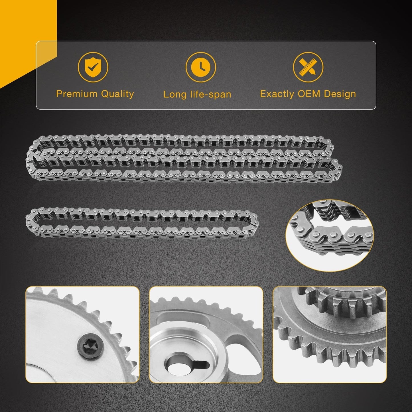 2.4L Timing Chain VVT Gear Set For Honda Accord Civic Crosstour CR-V Acura ILX
