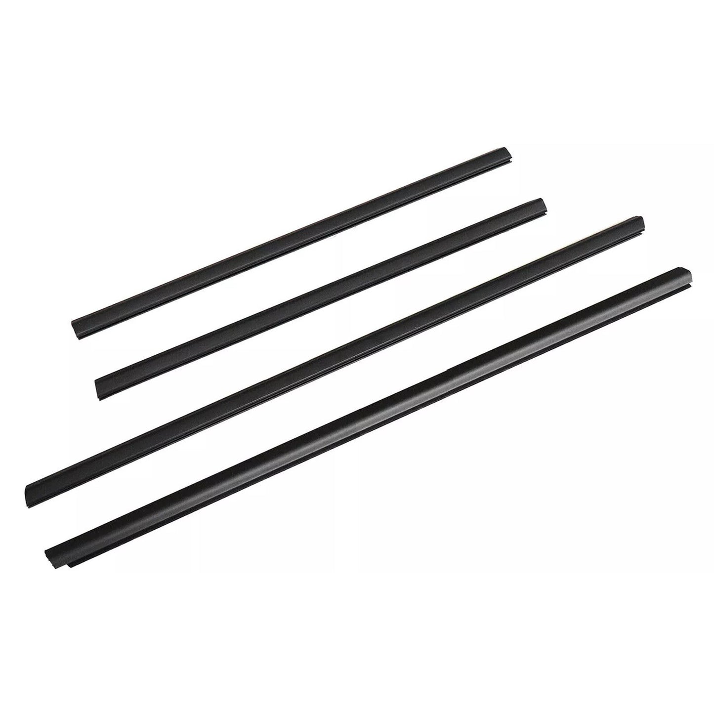 4pcs Door Belt Weatherstrip Molding Seal For Honda Fit Jazz 2008-2013