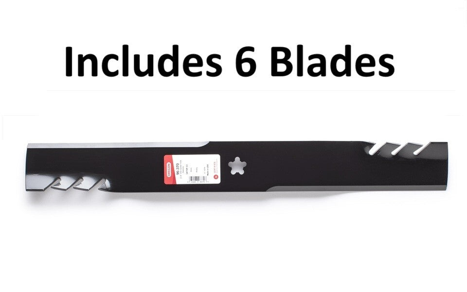 Solid Spare (6) Oregon 96-370 AYP Sears Fusion Gator Mulcher 3-in-1 Lawn Mower Blade 22 7/8"