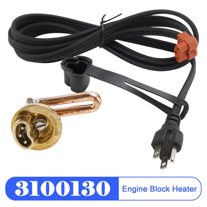 3100130 Engine Block Heater for Chevrolet 2001-2008 V8 6.6L Duramax 120V 1000W