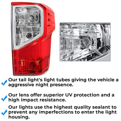 Solid Spare For Nissan Titan XD 2016-2023 Right Passenger Side Rear Tail Light Assembly Lamp