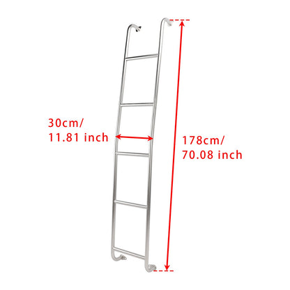 Stainless Steel 5-Step Van Ladder A093TL For Ford Transit High Roof Vans 14-2025