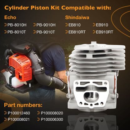 Cylinder Piston Kit For Echo PB-8010H PB-8010T PB-9010H Shindaiwa P100012460
