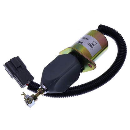 Solid Spare Fuel Solenoid Stop SA-4673-S For Yanmar 4NTE94 Engine on Mini Excavator Tractor