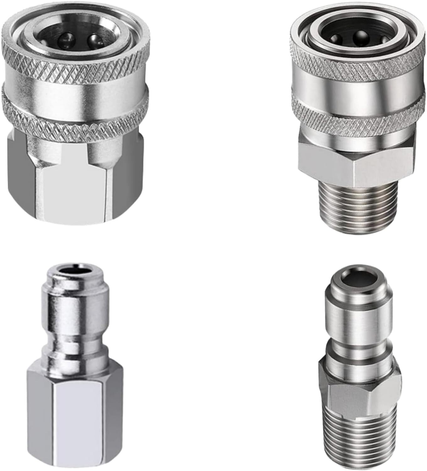 Pressure Washer Adapter Set Quick Connect Kit 5000PSI (3/8 inch quick connector)