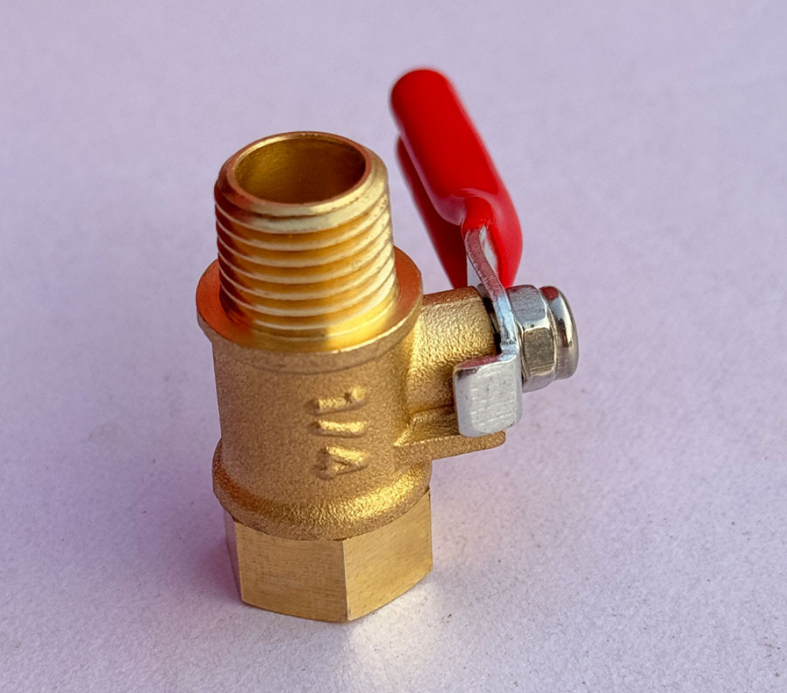 4 Packs 1/4" Male Female NPT Brass Ball Valve Water Air Tank Drain Shut Off USA