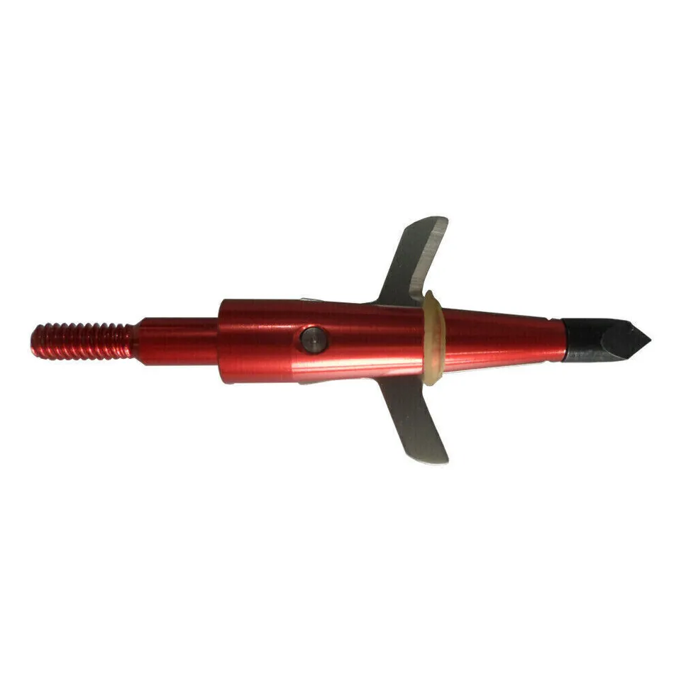 12PCS Hunting Red Killzone Broadheads 100Grain Sharpen Blade 1" Cut Archery Tips