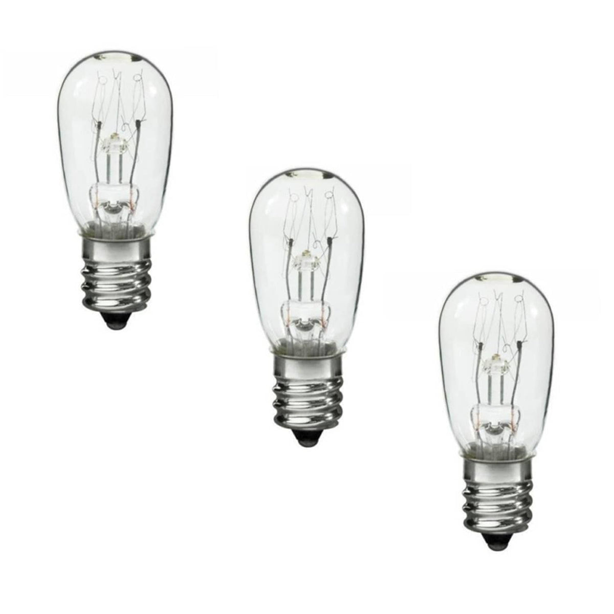 Solid Spare Dryer Light Bulb, 10 Watts, Replaces General Electric WE4M305, GE Dryer 3 BULBS