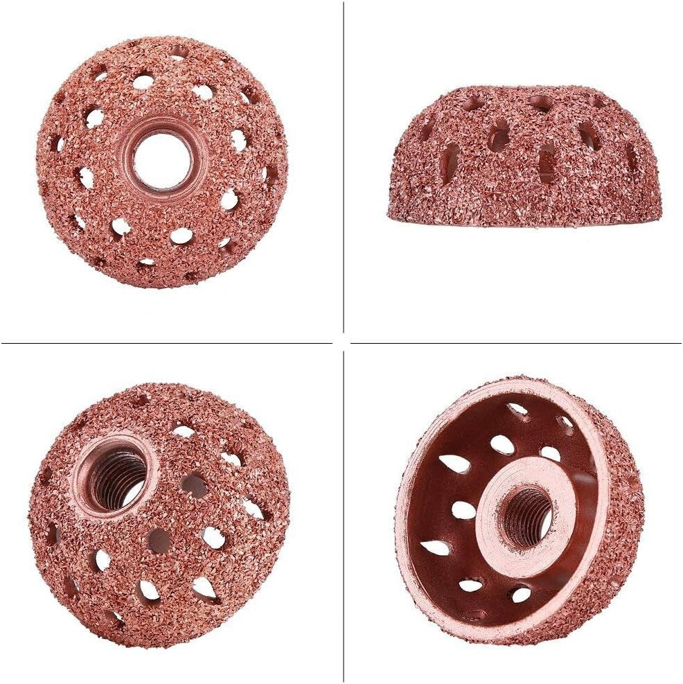 2pcs Tire Grinding Head Rasp Buffer Ball Tyre Repair Hand Tool Buffing Wheel US