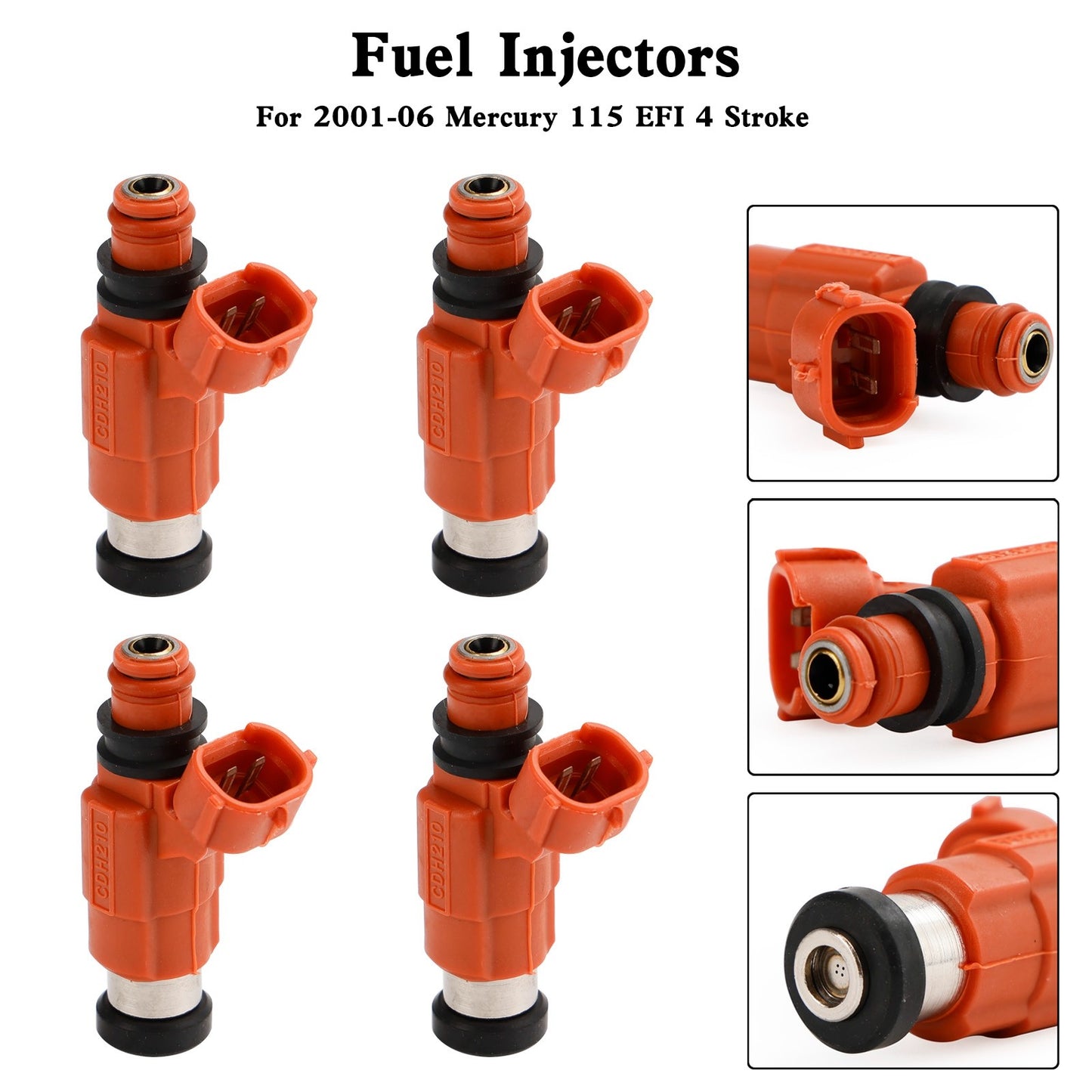 4PCS 880887T1 Fuel Injectors For Mercury 115 EFI 4 Stroke 2001-2006