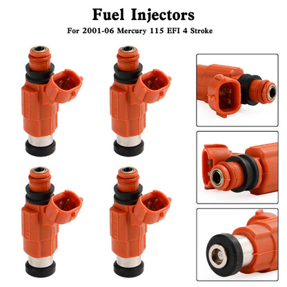 4PCS 880887T1 Fuel Injectors For Mercury 115 EFI 4 Stroke 2001-2006