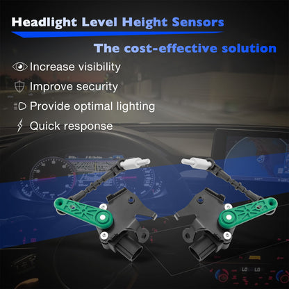 2x Front LH ＆ RH Air Suspension Height Level Sensors For 12-18 Audi A6 A8 S7 S8