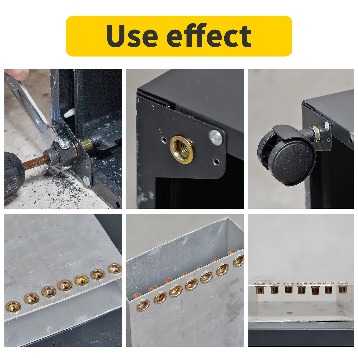 36 PCS Manual Rivet Nut Gun Kit For M6- M12 Threaded Insert Tool Automotive DIY