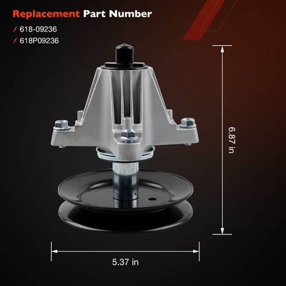 Mower Deck Spindle For Cub Cadet XT1-GT54 ZT1 Craftsman MTD 54" Deck 618P09236