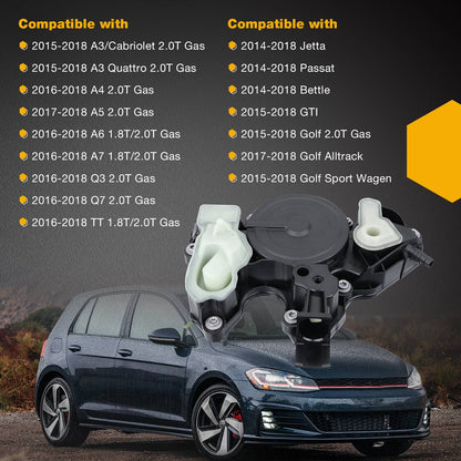 Oil Separator Engine Crankcase Vent Valve For 14-18 Audi A4 A5 TT VW Golf Passat
