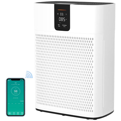 Air Purifier for Home Bedroom Office Large Room Up to 2400 Ft² Dust W/ 2 Filters