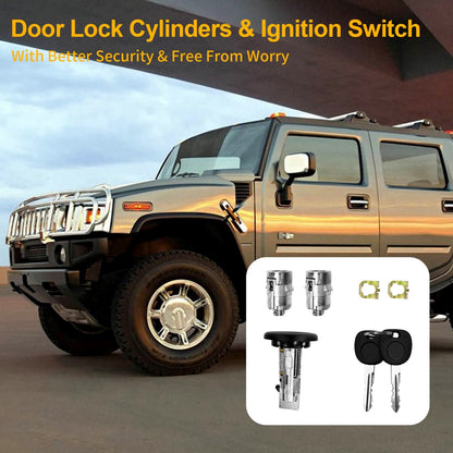Ignition Switch & Front Door Lock Cylinders for 03-07 Chevy Silverado GMC Sierra
