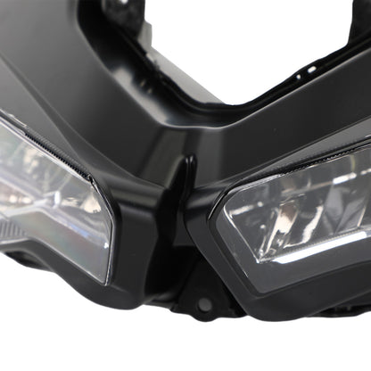 Headlamp Headlight Guard Protector Grill Led Clear For Kawasaki Ninja 400 18-23
