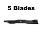 Solid Spare (5) 52" Oregon Blade 93-010 Hi Lift Lawn Mower Blades Set For BobCat 112111-02