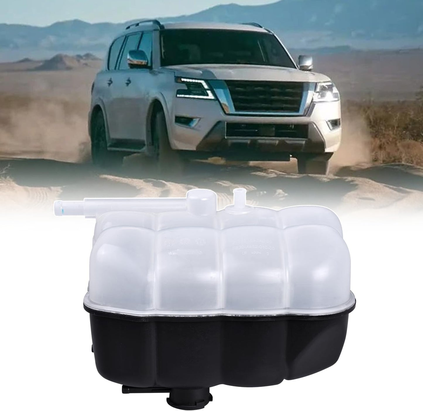 For Infiniti 11-13 QX56 14-19 QX80 Radiator Overflow Bottle Coolant Reservoir