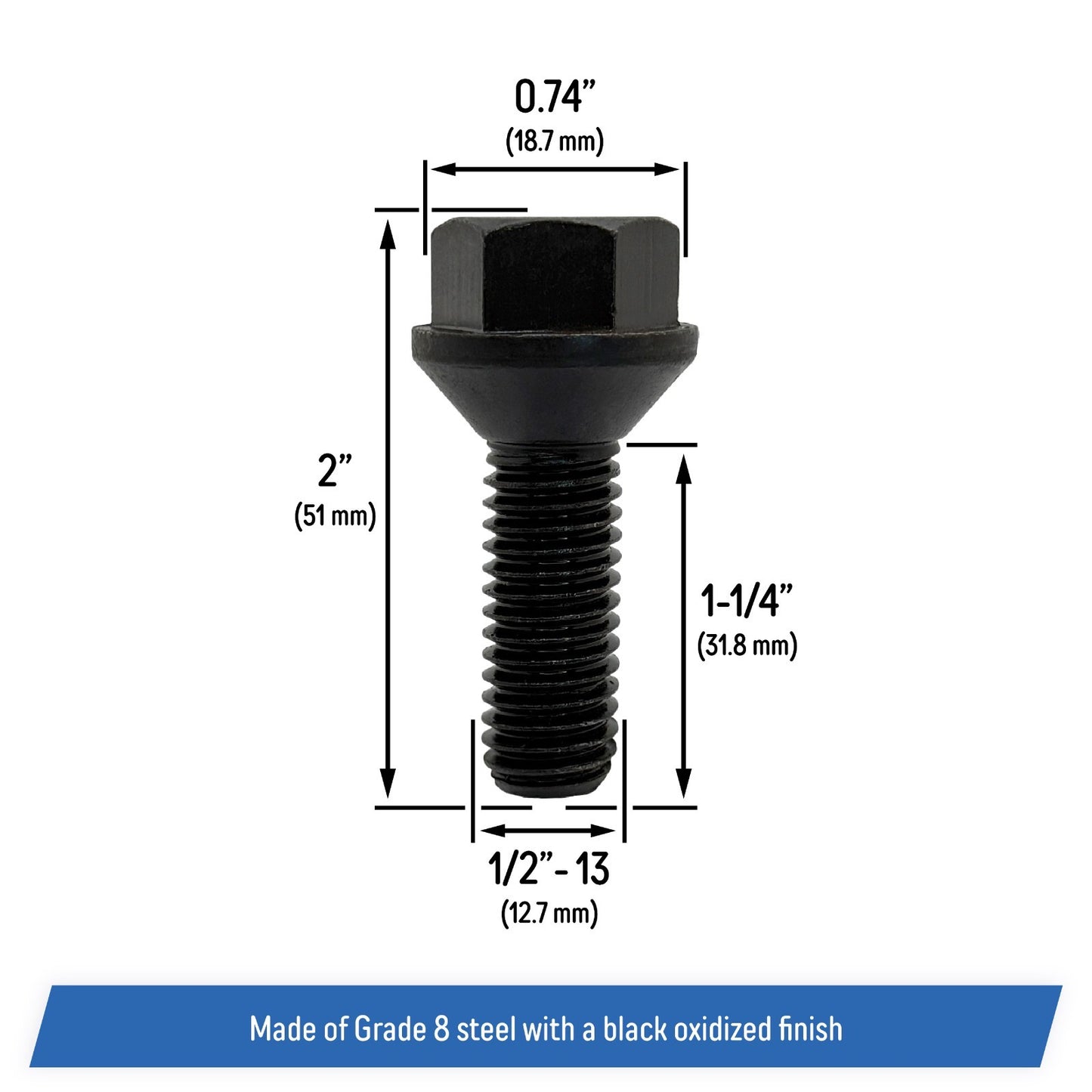 Crossmember Skid Plate Bolts for Jeep Wrangler YJ TJ 1987-2002 - 6035836 (6)