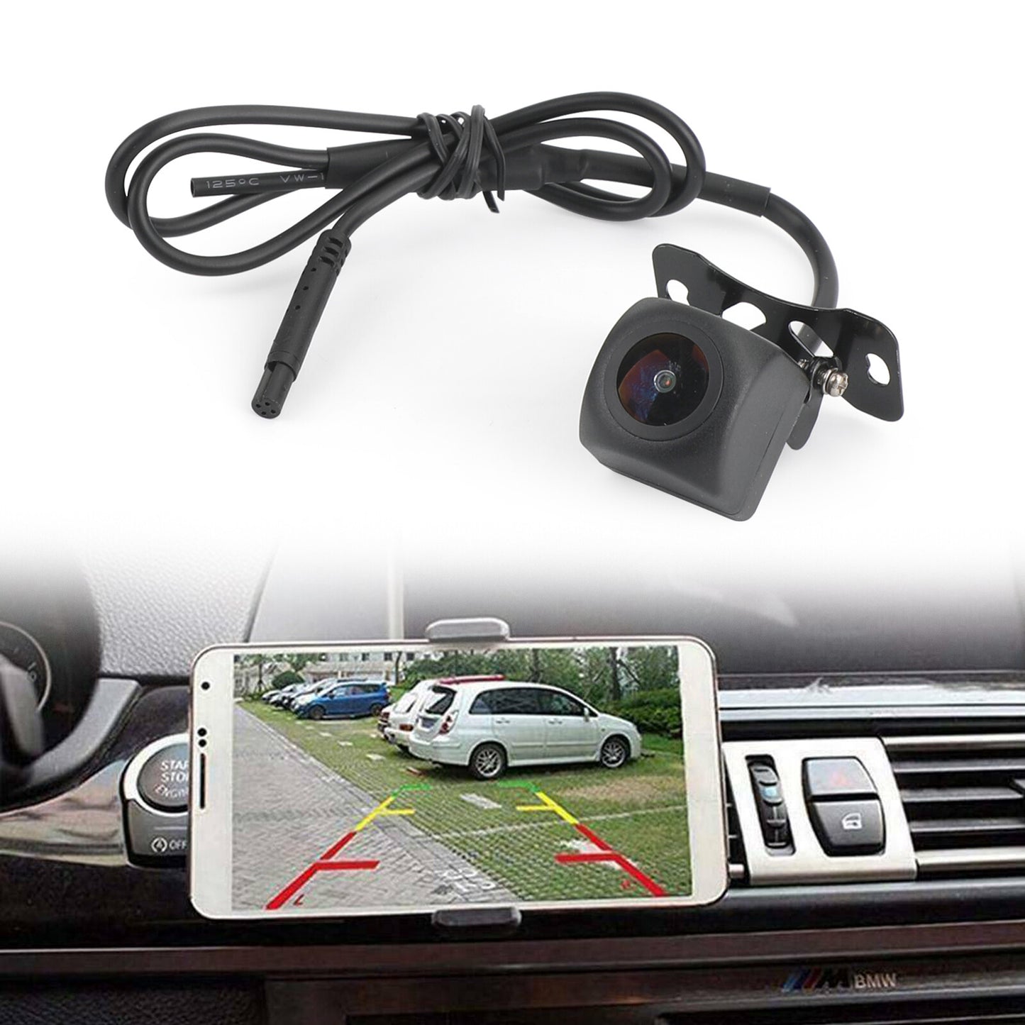 WiFi CCD Car Camera Rear View Backup Parking Camera Fit For iPhone Android USA