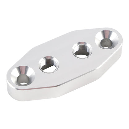 Twin Turbo Dual 1/8" NPT Oil Feed Line Adapter Plate for LS1 LSX LS3 LS2 LQ4
