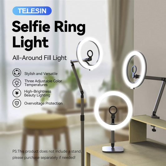 Solid Spare Mobile Video Live Broadcast Bracket Ring Fill Light Beauty Desktop Fill Light