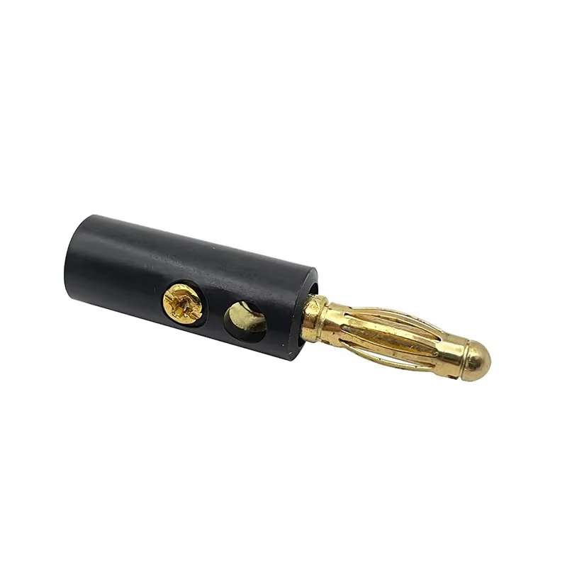 40PCS 4mm Gold Plated Banana Plugs Audio Jack Speaker Wire Cable Screw Connector