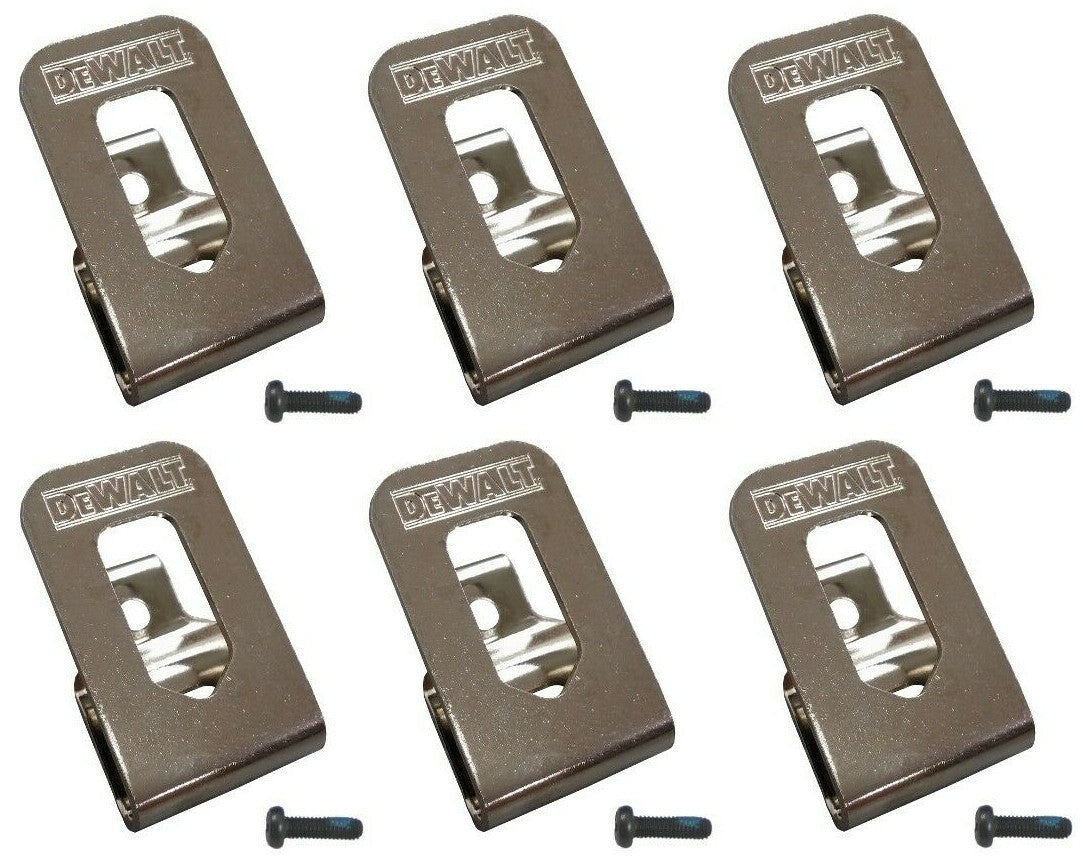 Solid Spare (6) NEW DeWalt 20V Max Li-Ion DCD980 DCD985 Hammer Drill Driver BELT CLIP HOOK