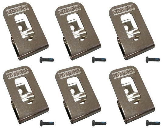 Solid Spare (6) NEW DeWalt 20V Max Li-Ion DCD980 DCD985 Hammer Drill Driver BELT CLIP HOOK